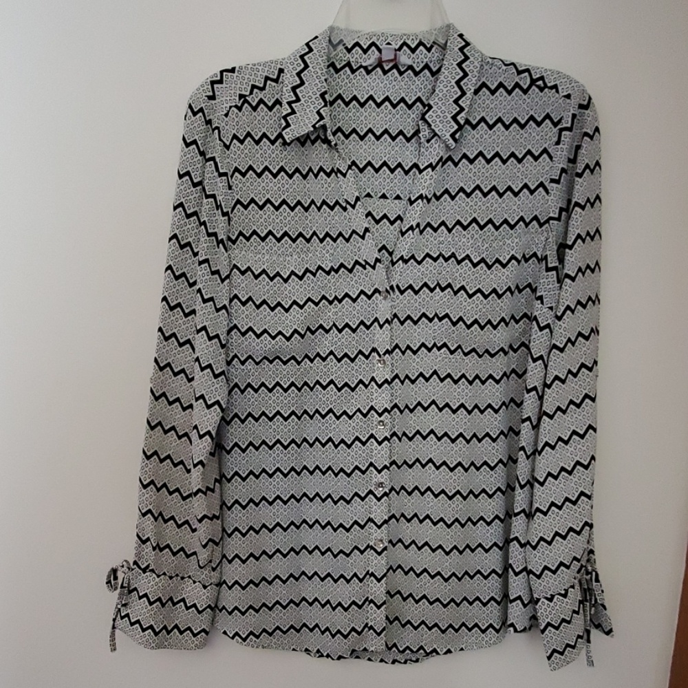 Black and White blouse